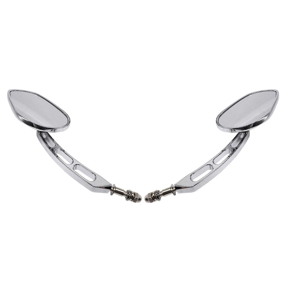Chrome Rear-View Mirrors for Harley Road Street Glide Sportster Dyna Softail (2006-2023)