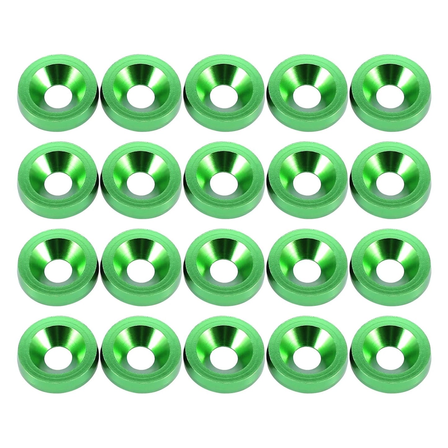 20 Pcs M6 Fender Bumper Washer Bolt Engine Bay Fastener for Car Motorcycle