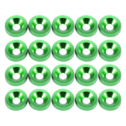 20 Pcs M6 Fender Bumper Washer Bolt Engine Bay Fastener for Car Motorcycle