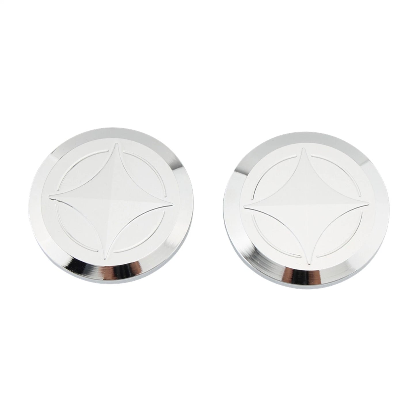 2 x Frame Hole Plug Covers for Honda GB350/GB350S/CB350/CB350S (2021+) Chrome