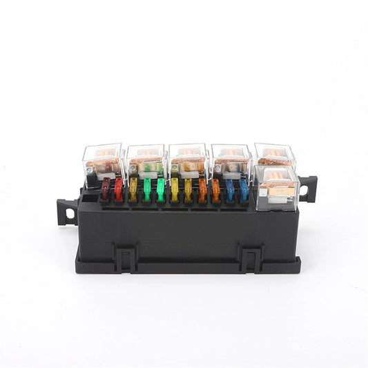11 x Blade Fuse & 6 x 80A Relay Holder for Universal 12V Car Relay Box