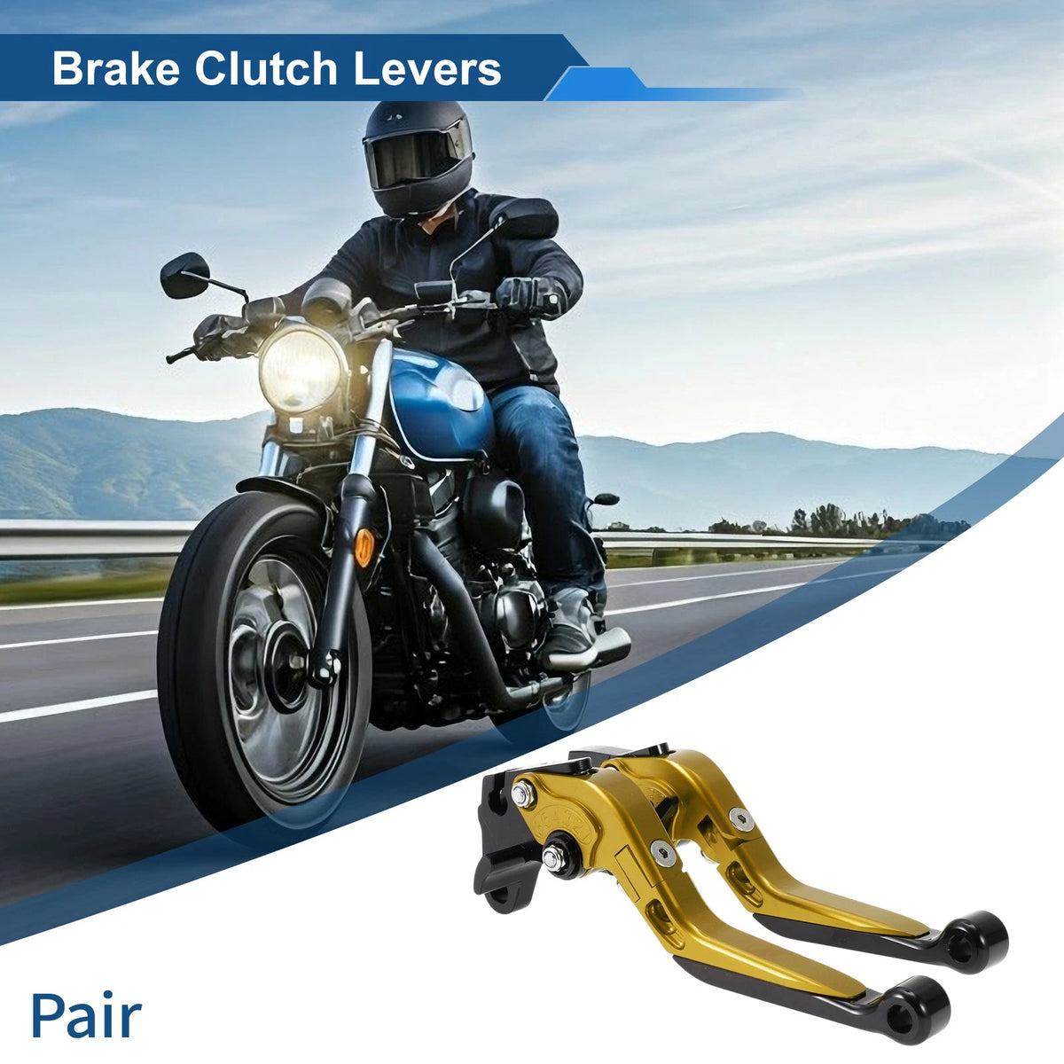 1 Pair Adjustable Short Long Brake Clutch Lever for Yamaha WR125X (2011–2013)