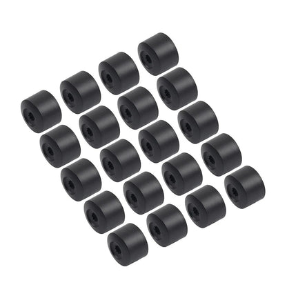 17mm Black Wheel Lug Nut Bolt Cover Caps 20Pcs for Volkswagen Golf, Passat, Beetle