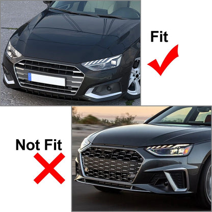 Front Bumper Fog Light Grille Cover Trim for Audi A4L (2020-2022)