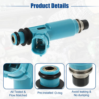 4 x Car Fuel Injector Nozzle for Toyota Camry Solara 2.2L (1999–2001)
