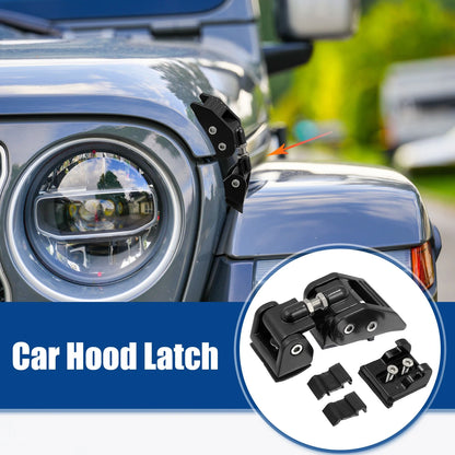 Front Hood Latches for Jeep Wrangler JK (2011-2018) - Black 2 x Locking Catch