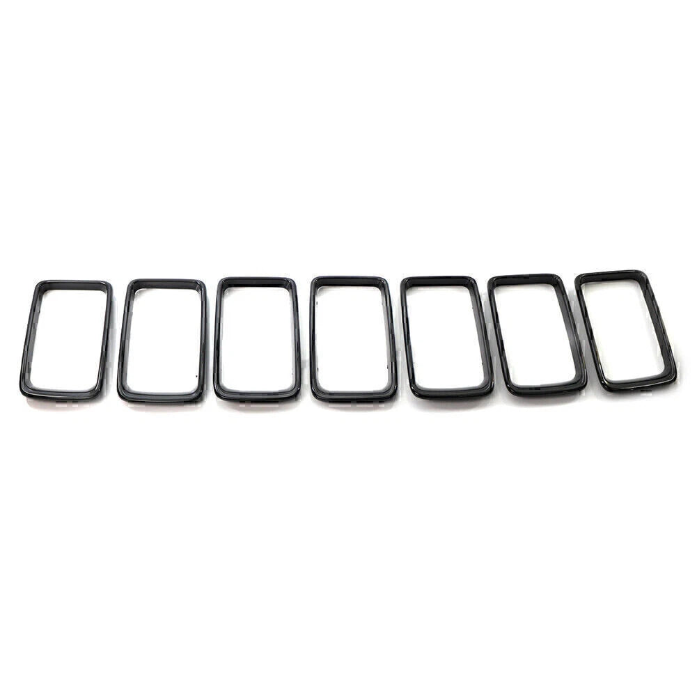 7x ABS Front Grille Trim Cover for Jeep Grand Cherokee (2014-2016)