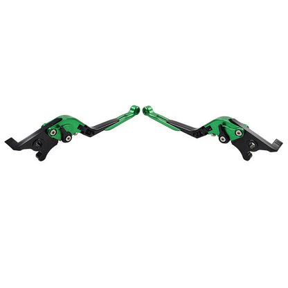 CNC Extendable Brake Clutch Levers for Yamaha YZF R1 (2009-2014) Green