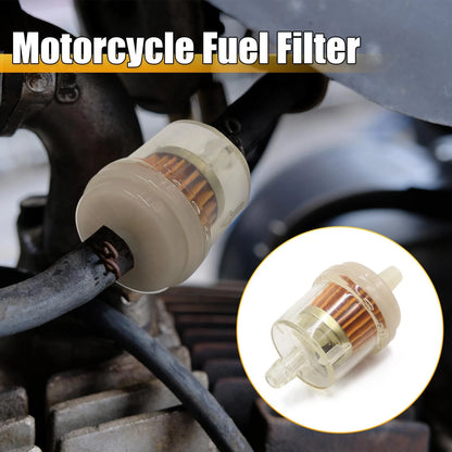 Magnetic 8mm Gasoline Inline Gas Oil Fuel Filter Cleaner for Motorcycle