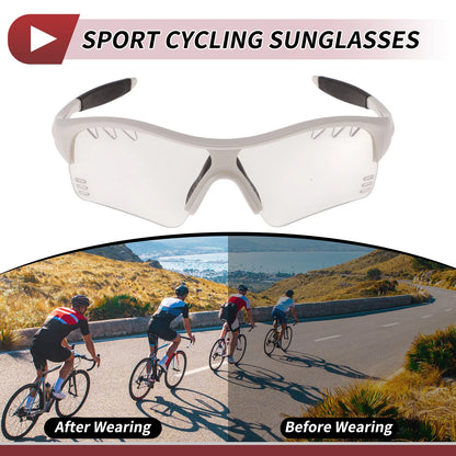 Motorcycle Riding Goggles Clear Lens White Frame PC TPU for Motorcycle