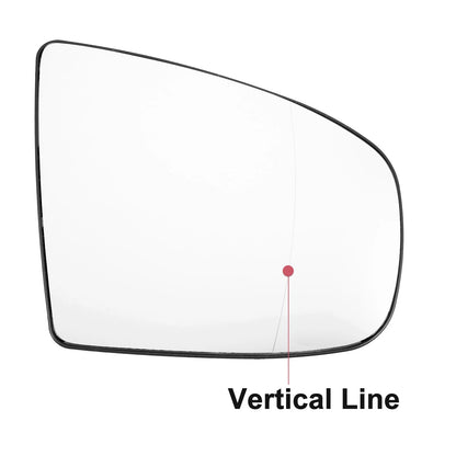 Heated Rearview Mirror Glass with Backing Plate for BMW X5 X6