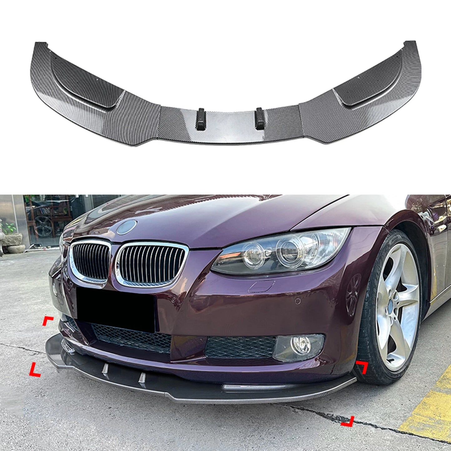 Front Bumper Spoiler Lip for BMW E92 E93 (2006-2013)