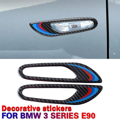 Carbon Fiber Side Fender Panel Cover Trim for BMW 3 Series E90 E92 E93 (2005-2012)
