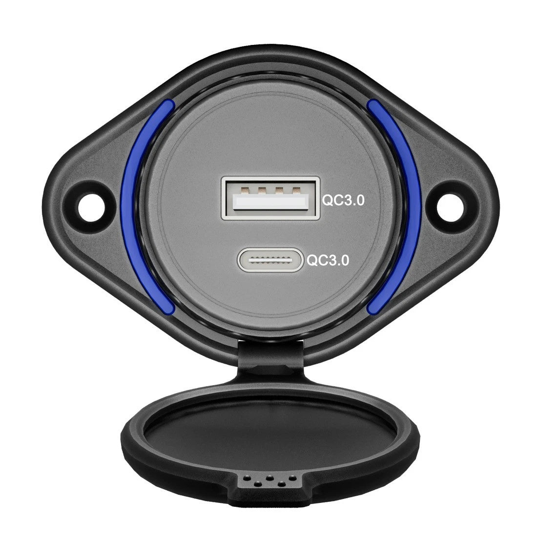 USB Fast Charger Socket Panel for Camper Car Type C