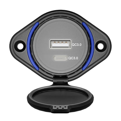 USB Fast Charger Socket Panel for Camper Car Type C