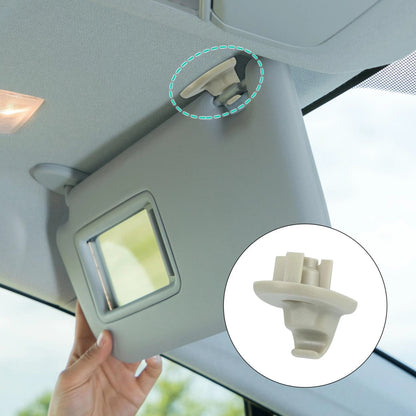 Gray Car Plastic Sun Visor Hook Clip for Dodge Nitro (2007-2011)