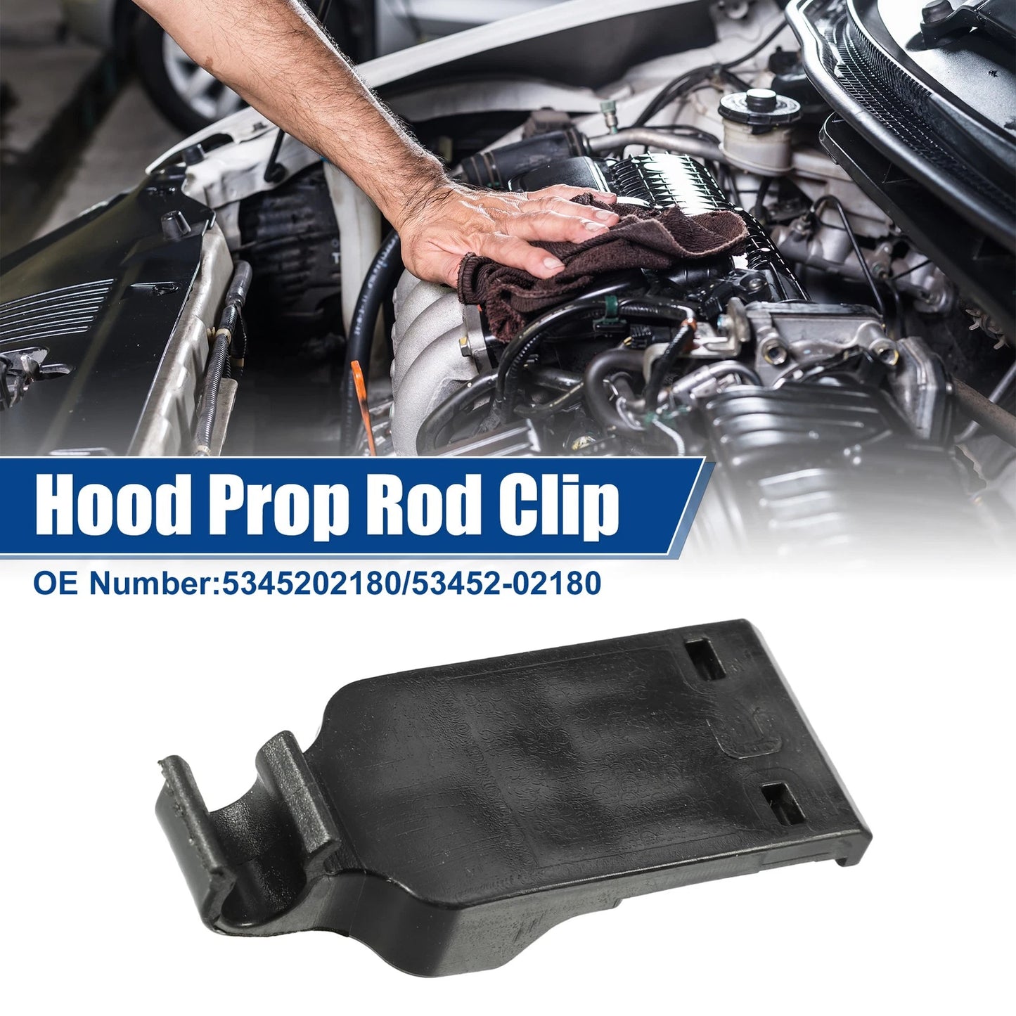 Hood Prop Rod Clips for Toyota Corolla (2015–2016)