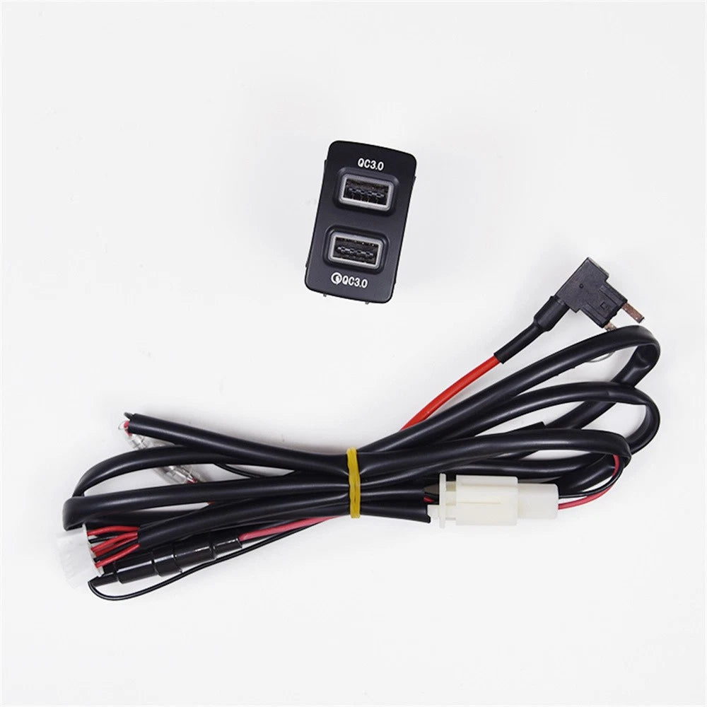 18W Dual-USB QC3.0 Fast Charger for Honda Fit, City, Civic, Acura (2016-2023)