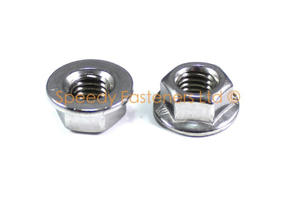 Stainless Steel Hex Flange Nuts m4 m5 m6 m8 m10 m12 m14 Flanged Hexagon