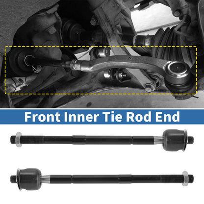 4 x Front Inner Tie Rod End Links for Toyota Tacoma (2005–2015)