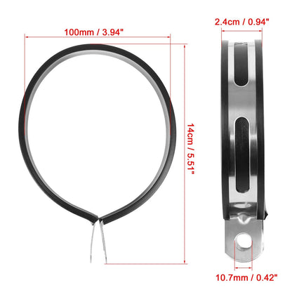 3.94inch Exhaust Band Joint Clamp Sleeve Stainless Steel for Motorcycle
