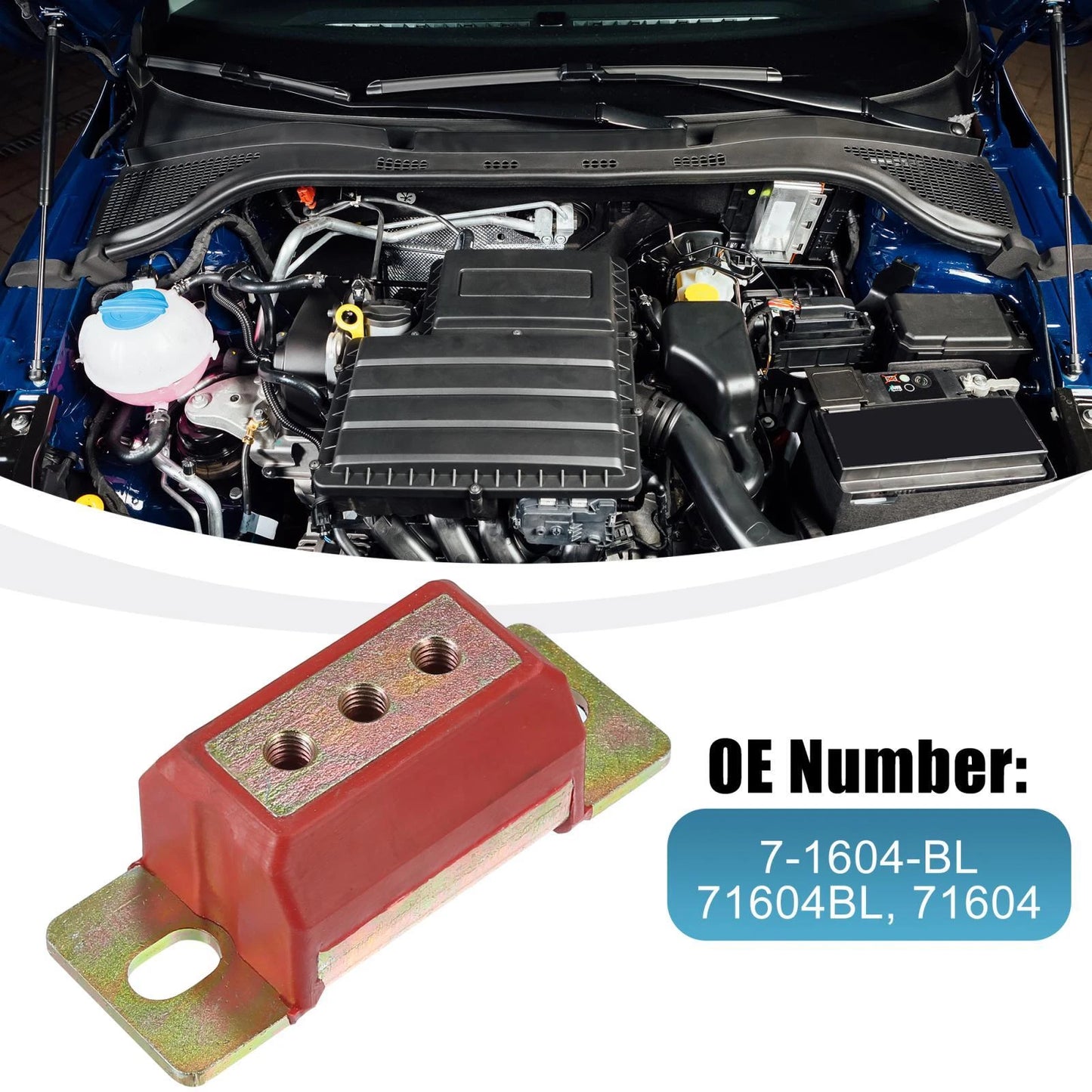 Polyurethane Transmission Mount Kit for Jeep Oldsmobile (1958-2002)