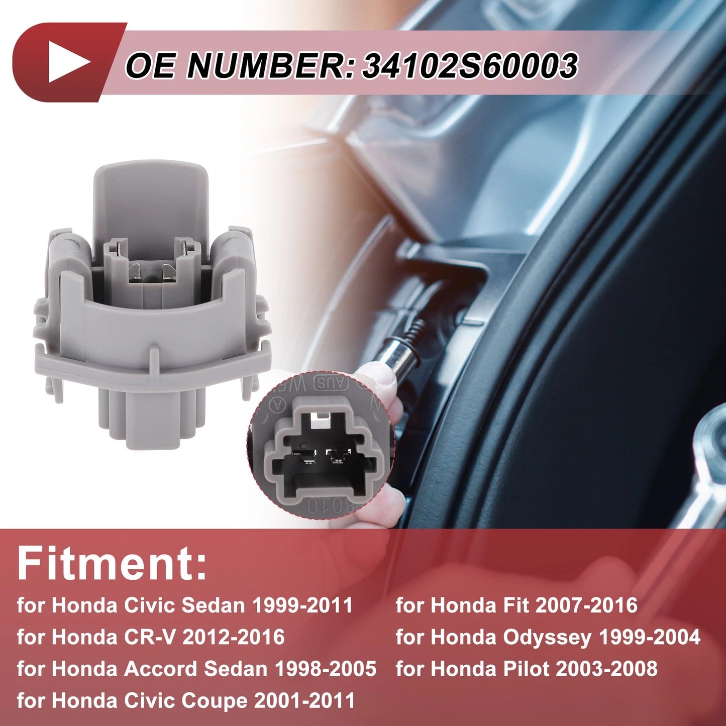 License Plate Light Socket for Honda Civic Sedan (1999-2011)