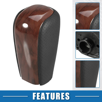 Gear Shift Knob / Red Wood Pattern / for Toyota Land Cruiser Prado