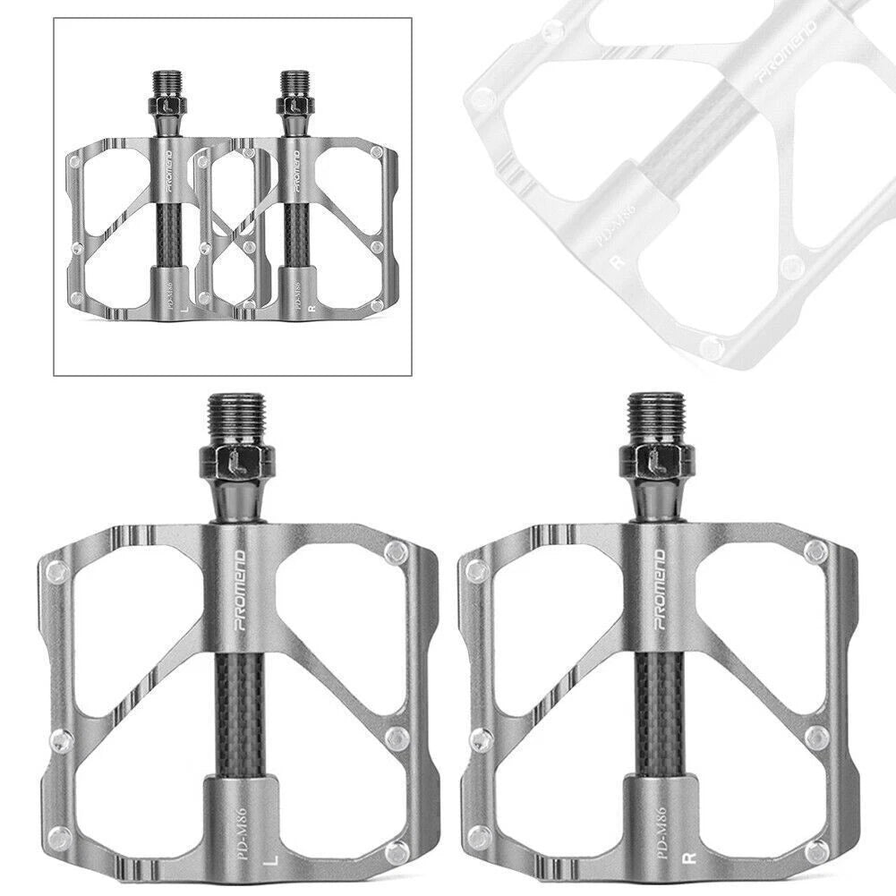 Ultralight Carbon Titanium Bicycle Pedals for 3Bearings MTB Road Bike