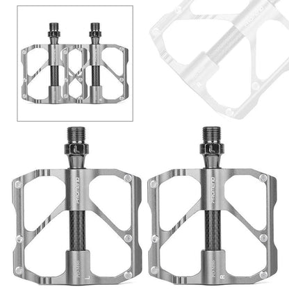 Ultralight Carbon Titanium Bicycle Pedals for 3Bearings MTB Road Bike