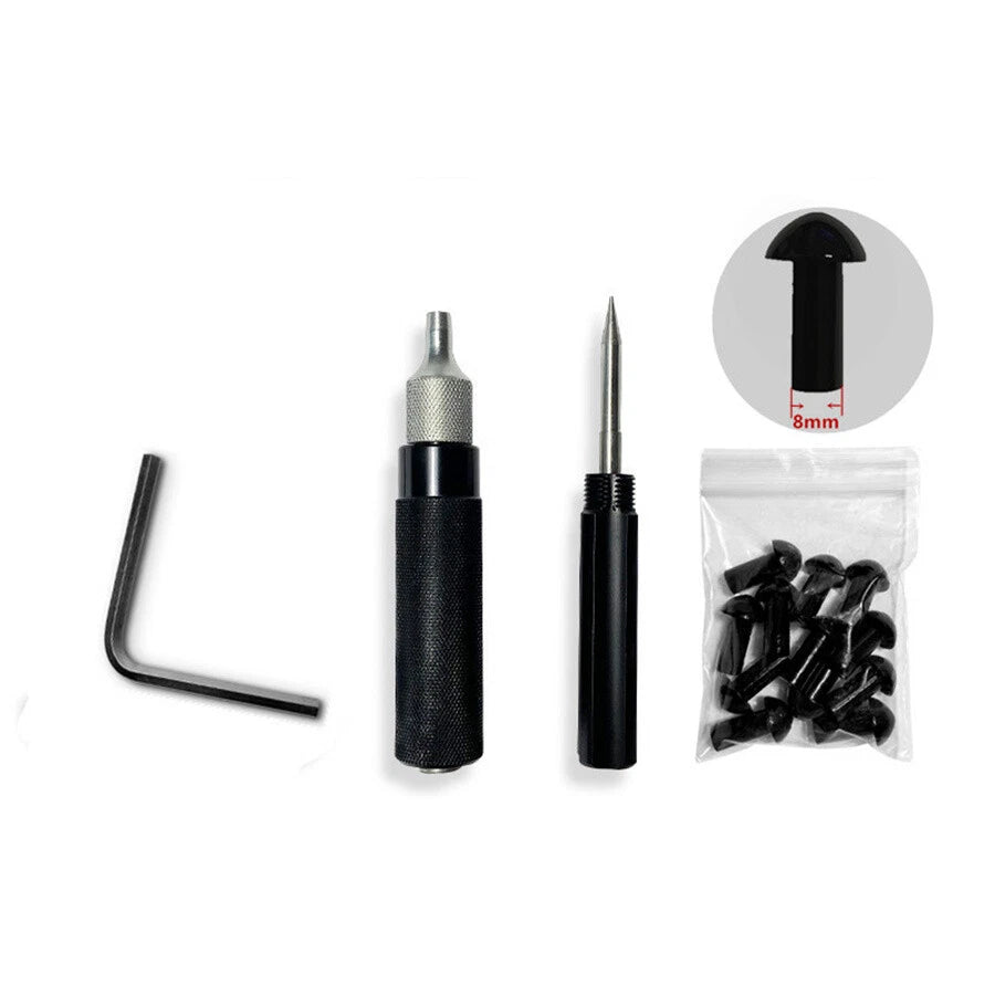Tire Repair Kit - Mushroom Plug Probe Nozzle Tool for Universal Car Motorcycle