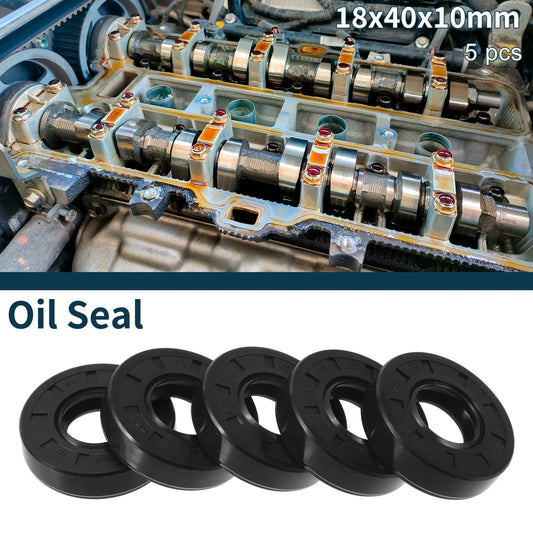 Oil Seal 18x40x10mm 5Pcs NBR Rubber Seal Ring for Make Model