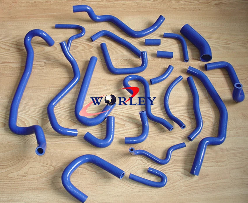 Blue Silicone Radiator Hose for Nissan Silvia CA18DET 180SX 200SX S13 (1989-1994)