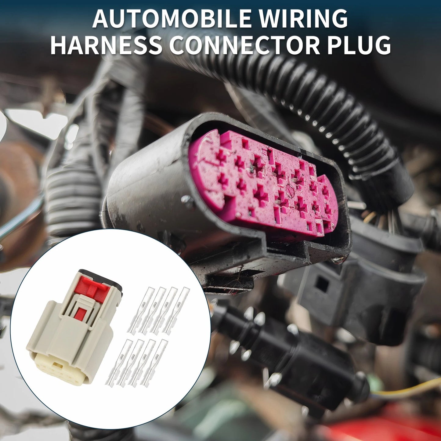 8 Pin Wiring Harness Connector Plug for Harley-Davidson