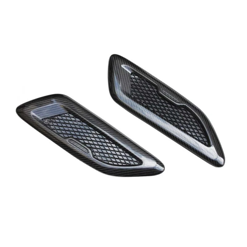 Carbon Fiber Hood Air Outlet Vent Cover Trim For Evoque Discovery Sport /evoque