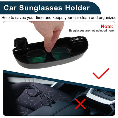 Sunglasses Case for Mitsubishi Outlander Eyeglasses Holder Black