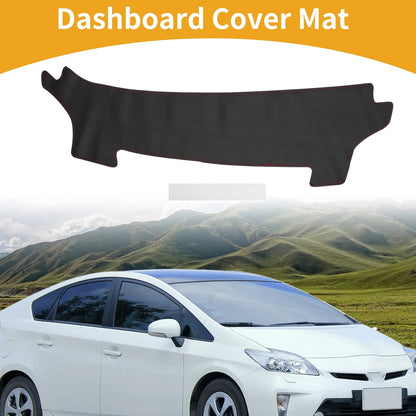 Dashboard Cover Dash Cover Mat Carpet Black Red for Toyota Prius (2023–2024)