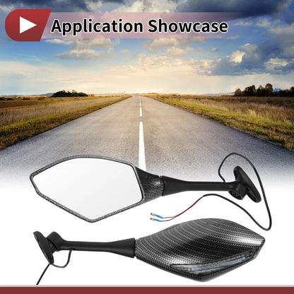 1 x Motorcycle Rear View Mirrors Aluminum for Honda CBR600RR (2003–2014)