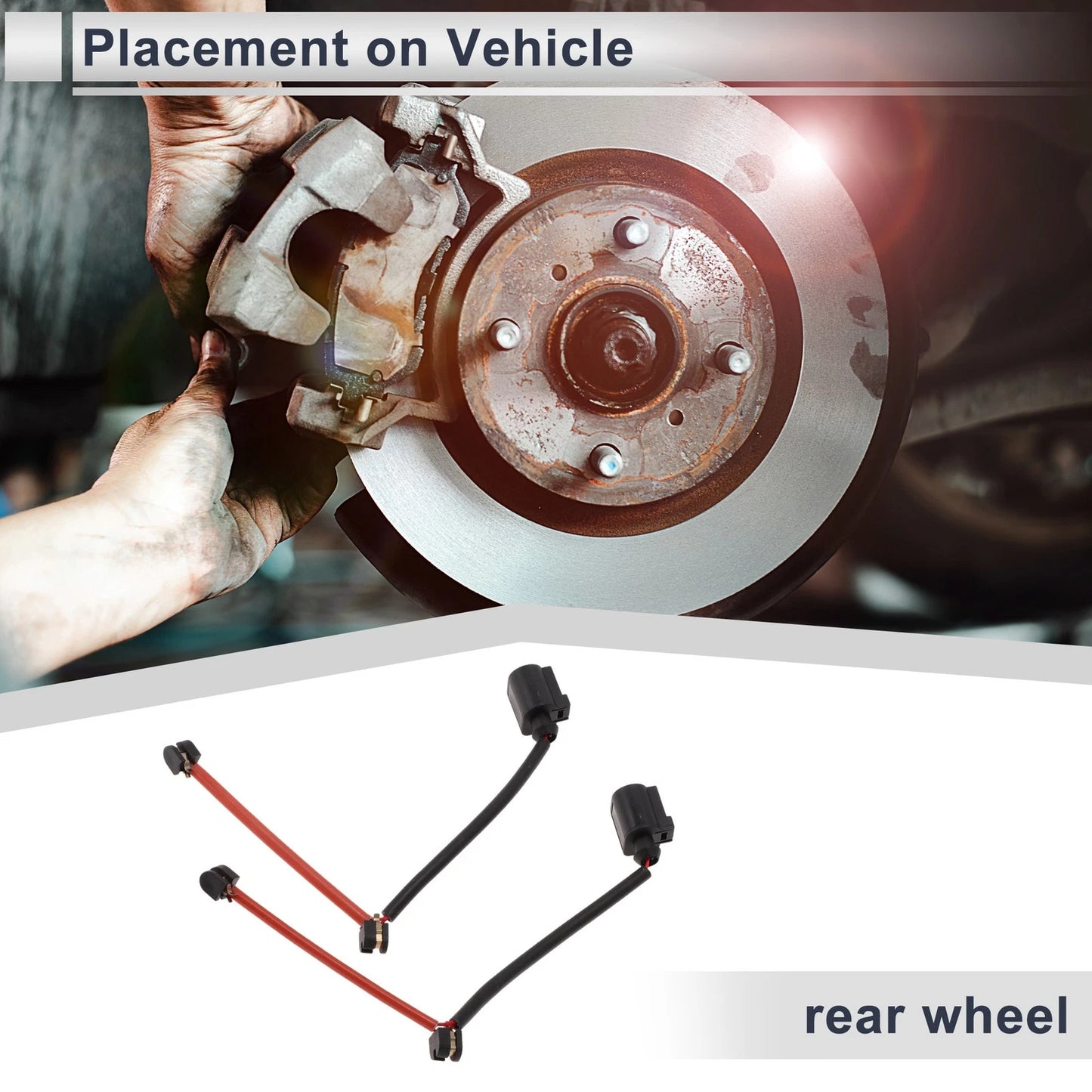 Rear wheel Brake Pad Wear Sensor for Porsche Cayenne (2011 - 2018)