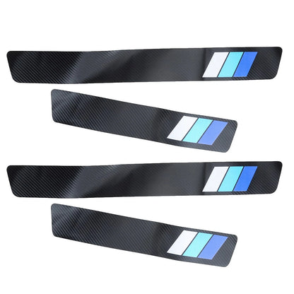 4 x Carbon Fiber Door Sills Anti Scratch Stickers for Toyota Camry (2018-2023)