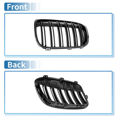 Glossy Black Kidney Grille for BMW X1 (2016-2017)