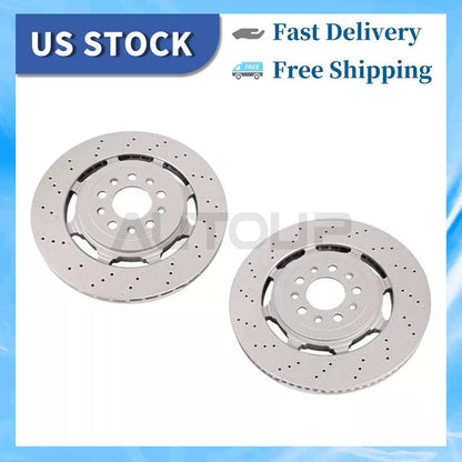2 x front rotors for Alfa Romeo Giulia Stelvio Quadrifoglio (2017–2024)