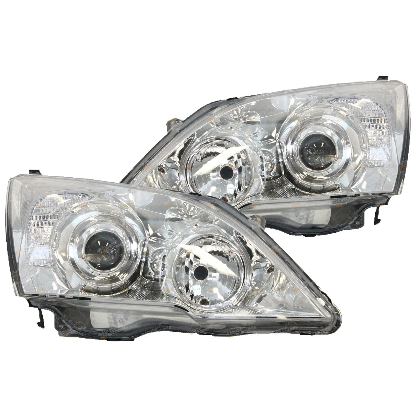 Chrome Projector Headlights Pair for Honda CR-V RE SUV (2007-2012)