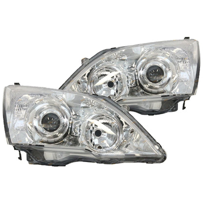 Chrome Projector Headlights Pair for Honda CR-V RE SUV (2007-2012)