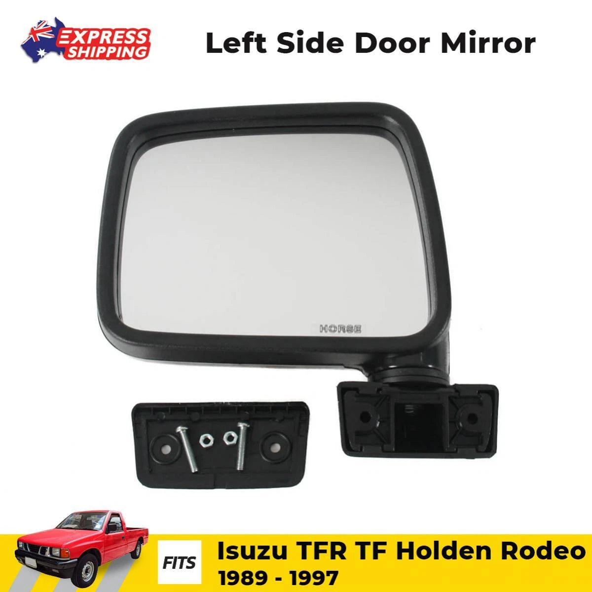 Side Door Mirror Rear View LH Fits Isuzu TF TFR Faster Chevrolet LUV 1988-97 D05