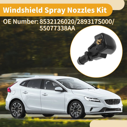 Windshield Washer Nozzle Kit for Dodge Durango with Hose Connector
