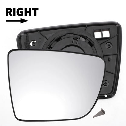 Right Side White Mirror Glass w/ Back for KIA Venga (2009-2020)