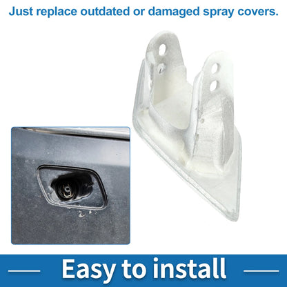 Front Left Washer Nozzle Cover for BMW 428i (2014-2016) Silver Tone