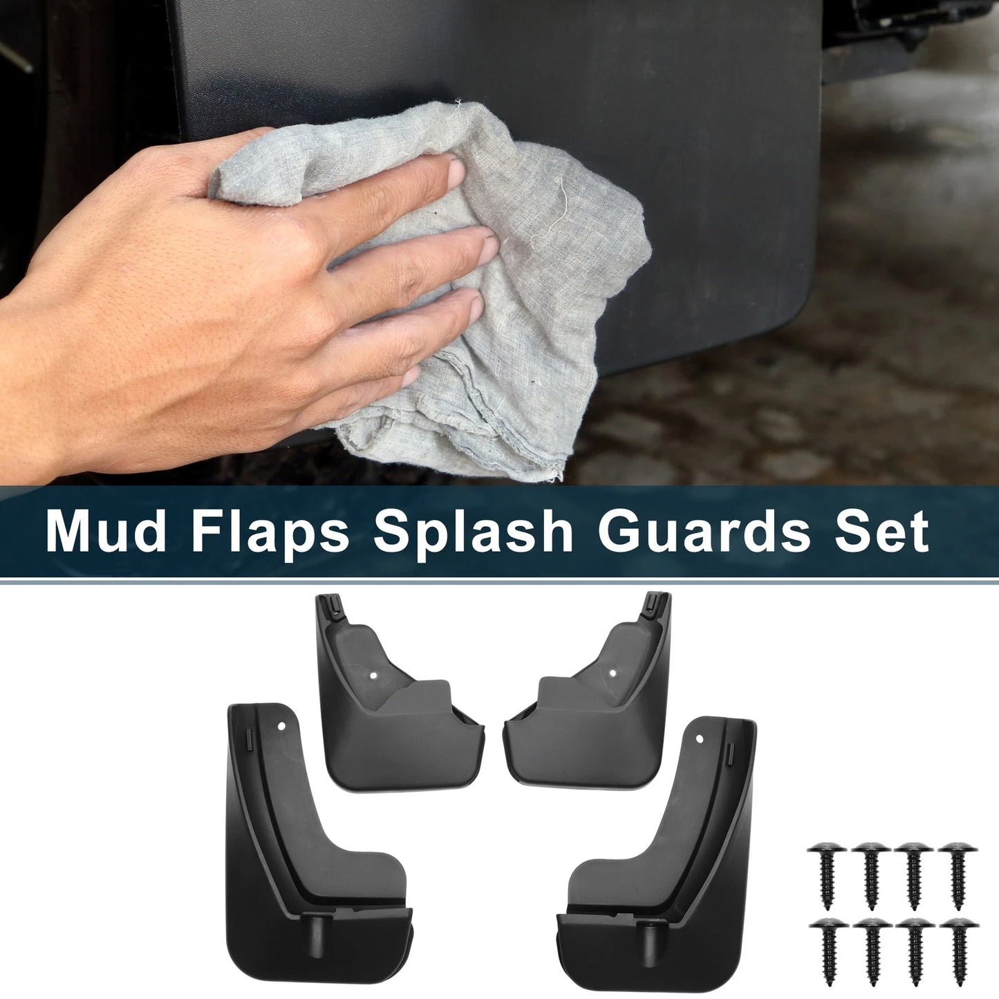 Mud Flaps Splash Guards for Peugeot 308 II Hatchback (2014-2017) 1 Set