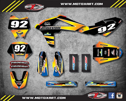 Husqvarna TE TC 125 250 450 Sticker Kit for 2009-2010 Models